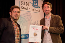 Foto: Die Preisträger Johannes Krämer und Stefan Leuchtenberg von der Ploosh GmbH