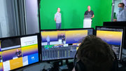 Bildrechte: Digitales Zentrum Schwaben (DZ.S), IT-Gründerzentrum GmbH, Behind The Scenes beim Livestream der Hackerkiste 2020 aus dem Sportbrain Studio